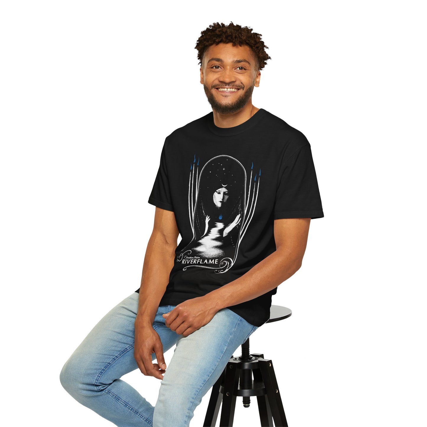 *SHIPPED FROM THE USA* Riverflame - Unisex Garment-Dyed T-shirt