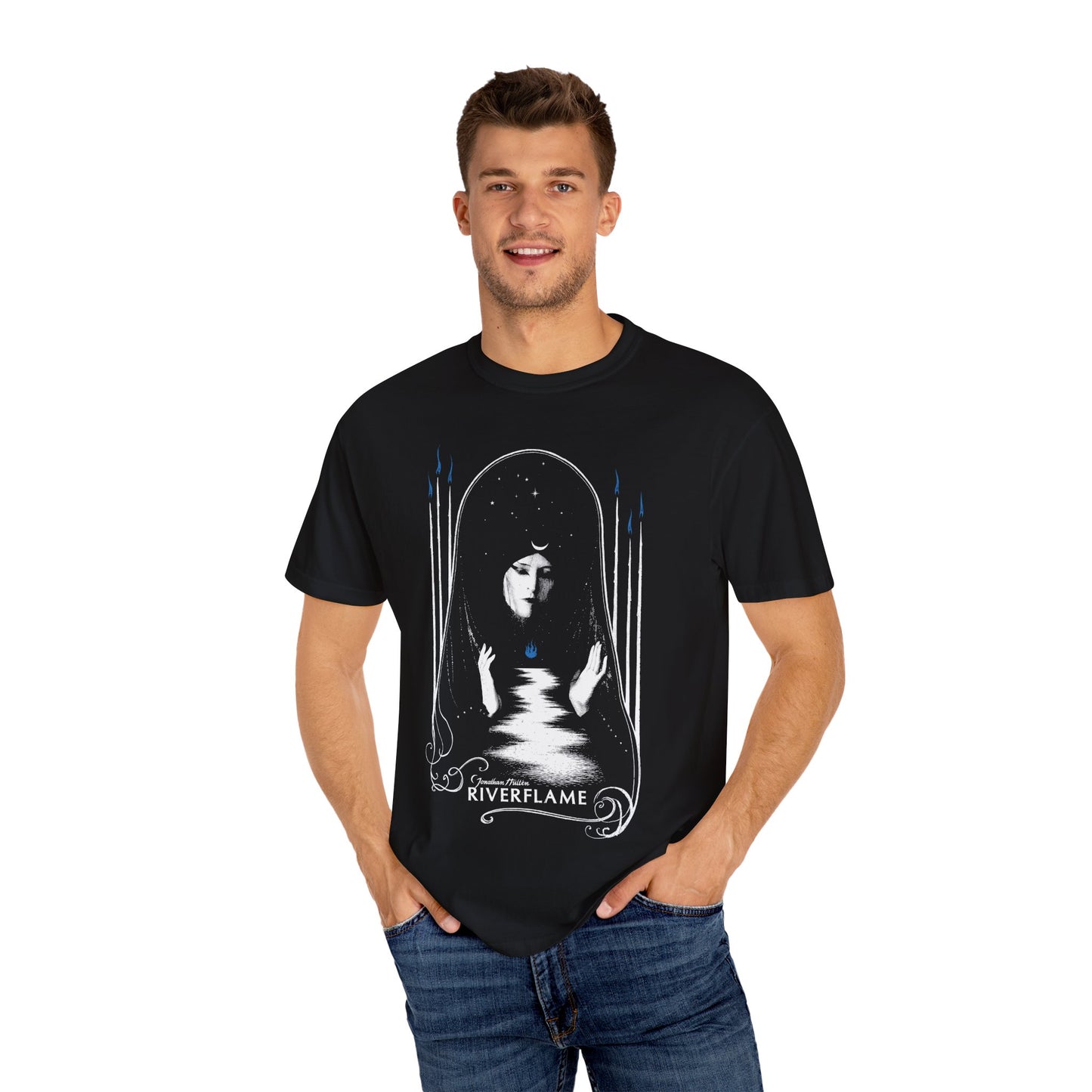 *SHIPPED FROM THE USA* Riverflame - Unisex Garment-Dyed T-shirt